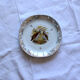 Set of 8 flat plates Limoges porcelain model duck pheasant partridge antique earthenware