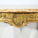 Table de milieu en bois doré, style Louis XV – fin XIXème