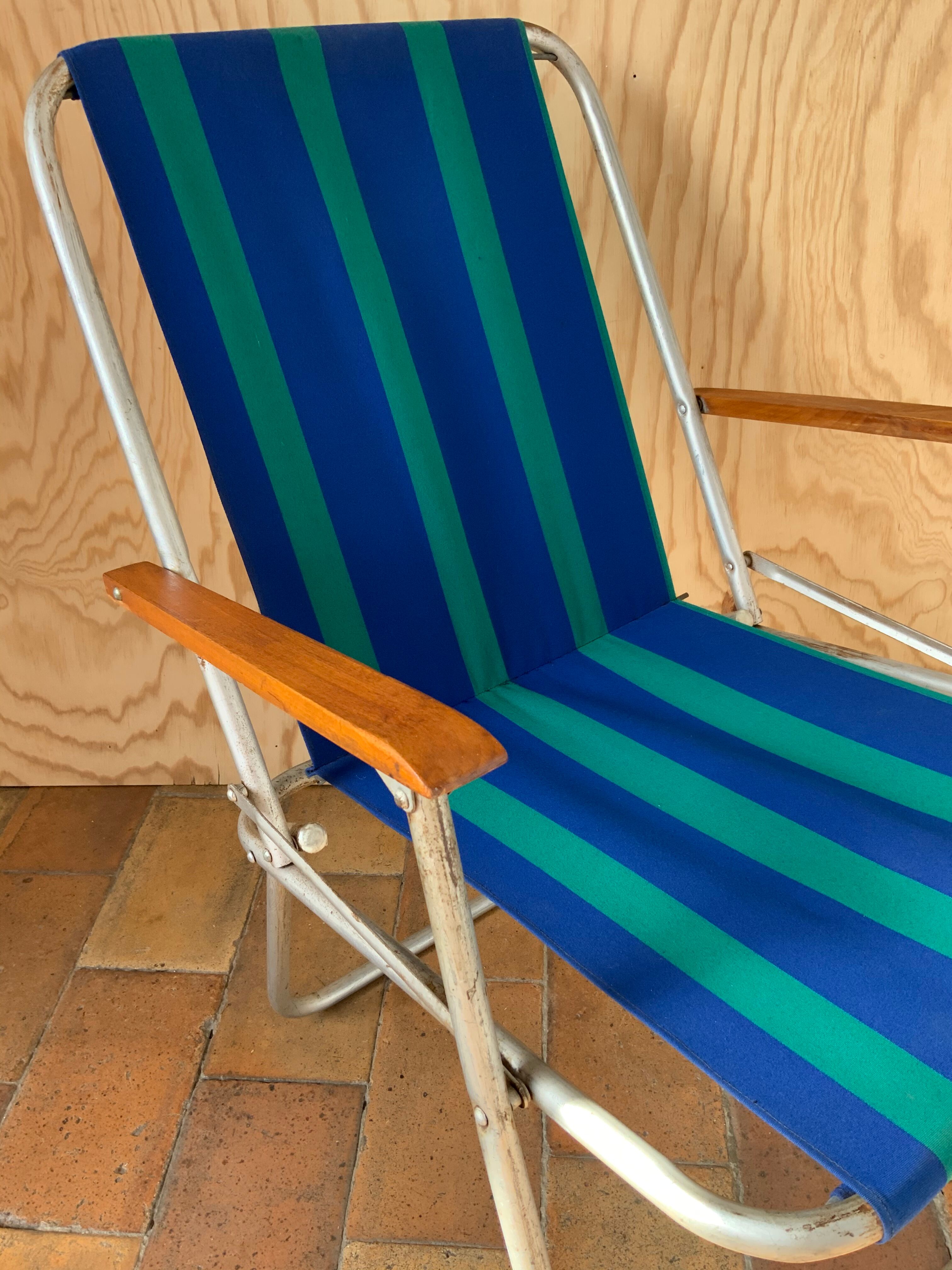 Fauteuil de camping vintage
