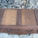 Small Louis XV style desk chest of drawers, 19th century period