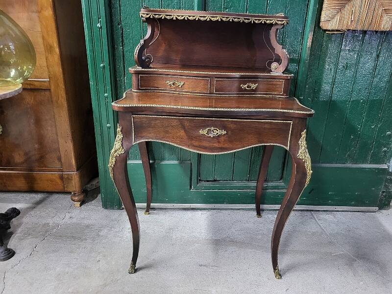19th century rosewood stepped writing desk