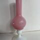 Vase en opaline rose