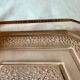 Ancien plat art déco en verre Rosaline
