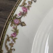 Set of three deep plates Limoges L.S. Floral Belle Époque decoration