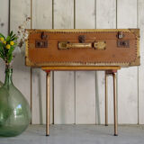 Large trunk or suitcase retro vintage years 50