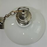 Suspension opaline /plafonnier/vintage