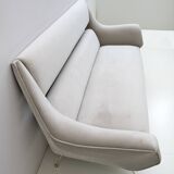 Canapé moderne italien du milieu du siècle en velours pour Minotti, Gigi Radice, 1950s