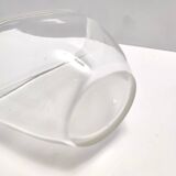 Transparent Hand-Blown Murano Glass Vase, Italy