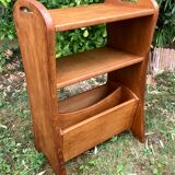 Magazine holder end of sofa 40s oak