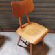 Set of 5 all-wood chairs published by Ton 1960