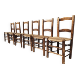 Farmhouse dining chairs, Spain 1970s