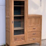 Art Deco asymmetrical glass Parisian wardrobe 1930