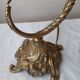 2 bronze and glass lamps
