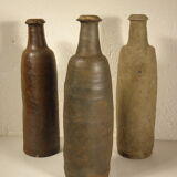 Set of three stoneware bottles