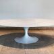 Calacatta marble coffee table by Eero Saarinen for Knoll, 70's.