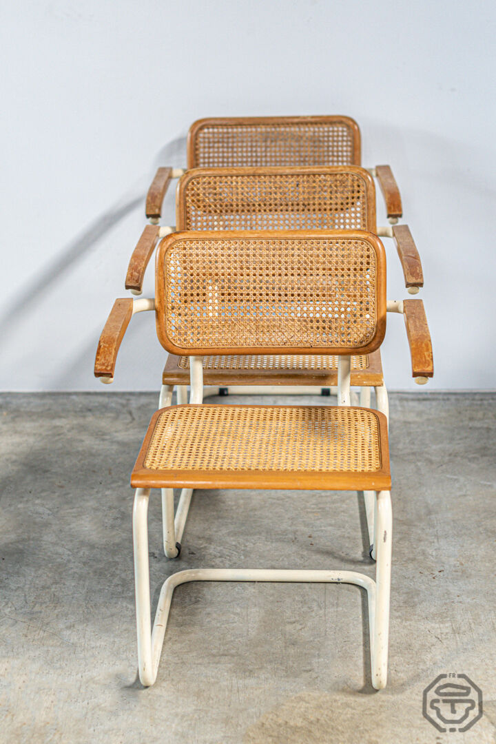 Lot of 3 chairs Marcel Breuer B64