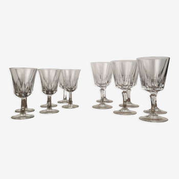 Verres à pied (2 tailles) x12