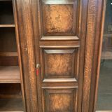 Renaissance style library in solid oak XX century