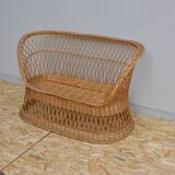 1960 wicker bench