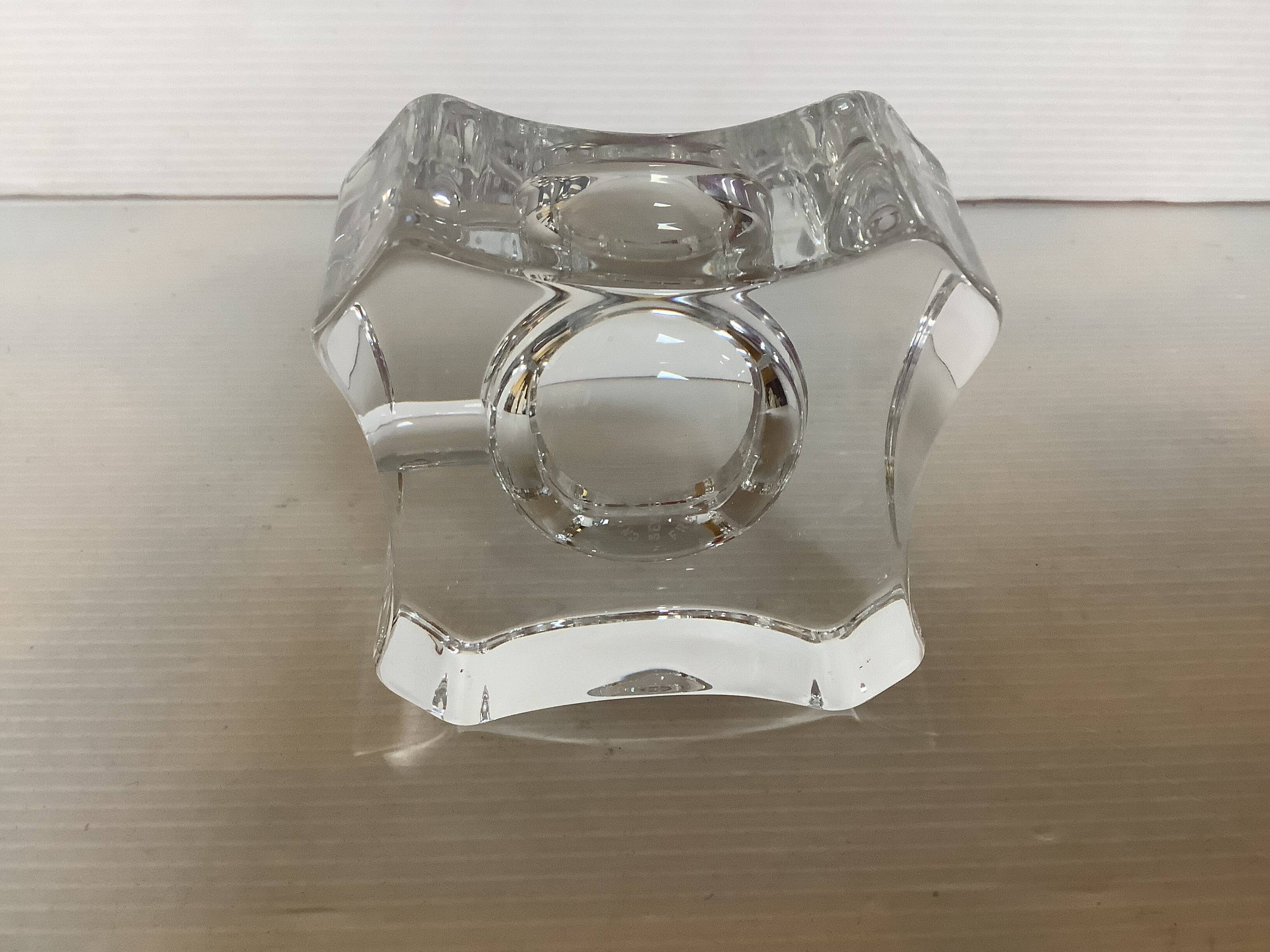 Individual ashtray signed Sèvres crystal