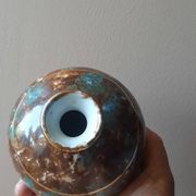 Vase soliflore en porcelaine de Limoges émaillée