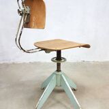 Bemefa vintage industrial workshop chairs desk chair factory stools Rowac