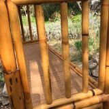 Vintage rattan library