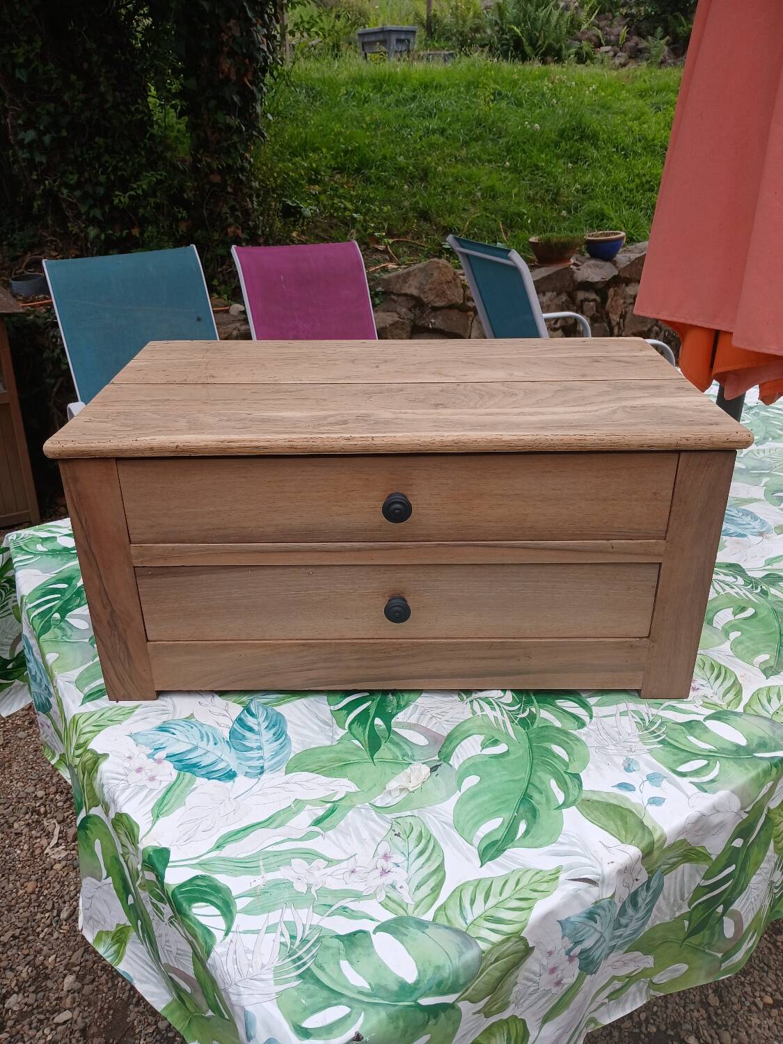 Small old wooden craft piece of furniture