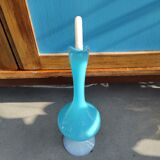 Vase carafe opaline bleue Murano