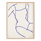 Silhouette féminine, sérigraphie en édition limitée