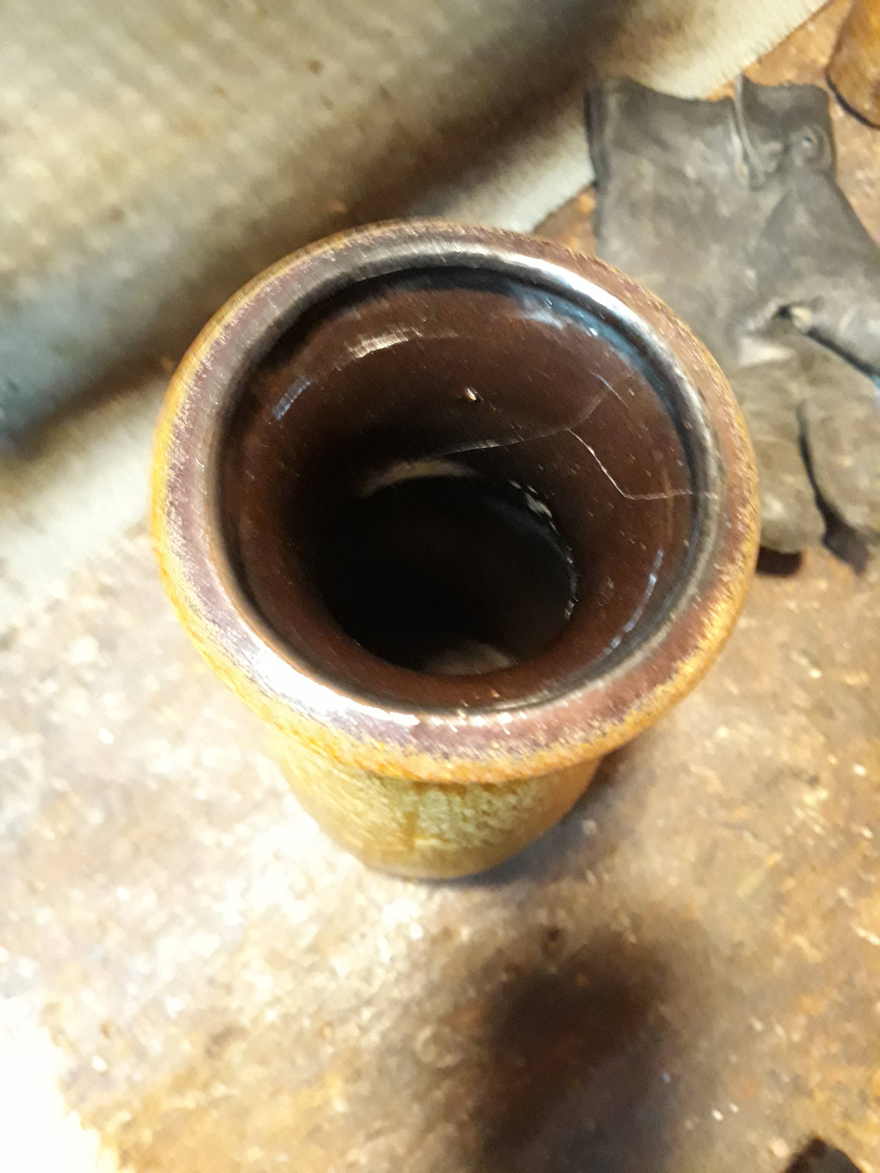 Ceramic vase west germany fat lava