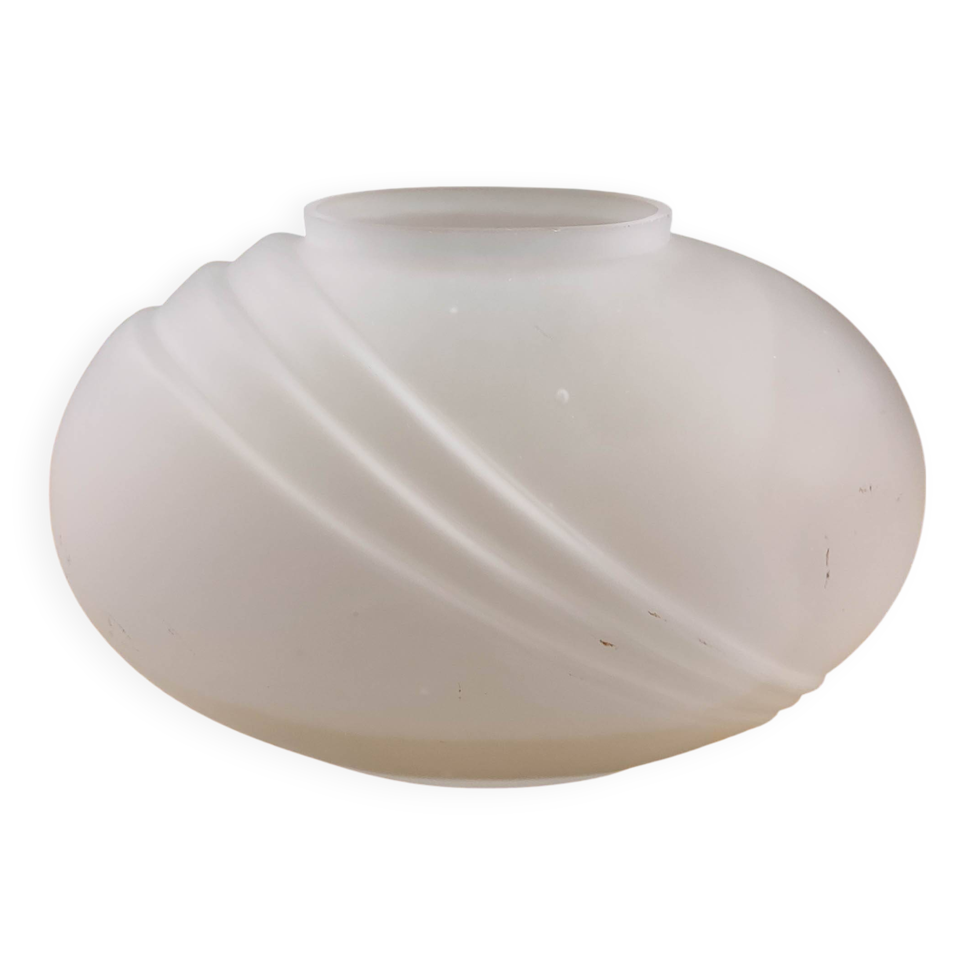 Frosted glass vase