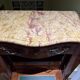 "Du Barry" commode in marquetry, marble top