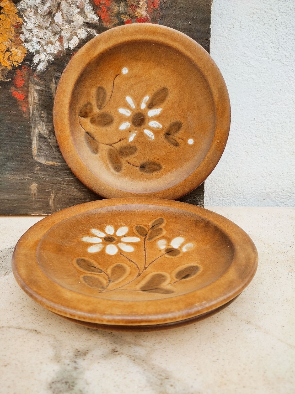 3 Vallauris ceramic plates