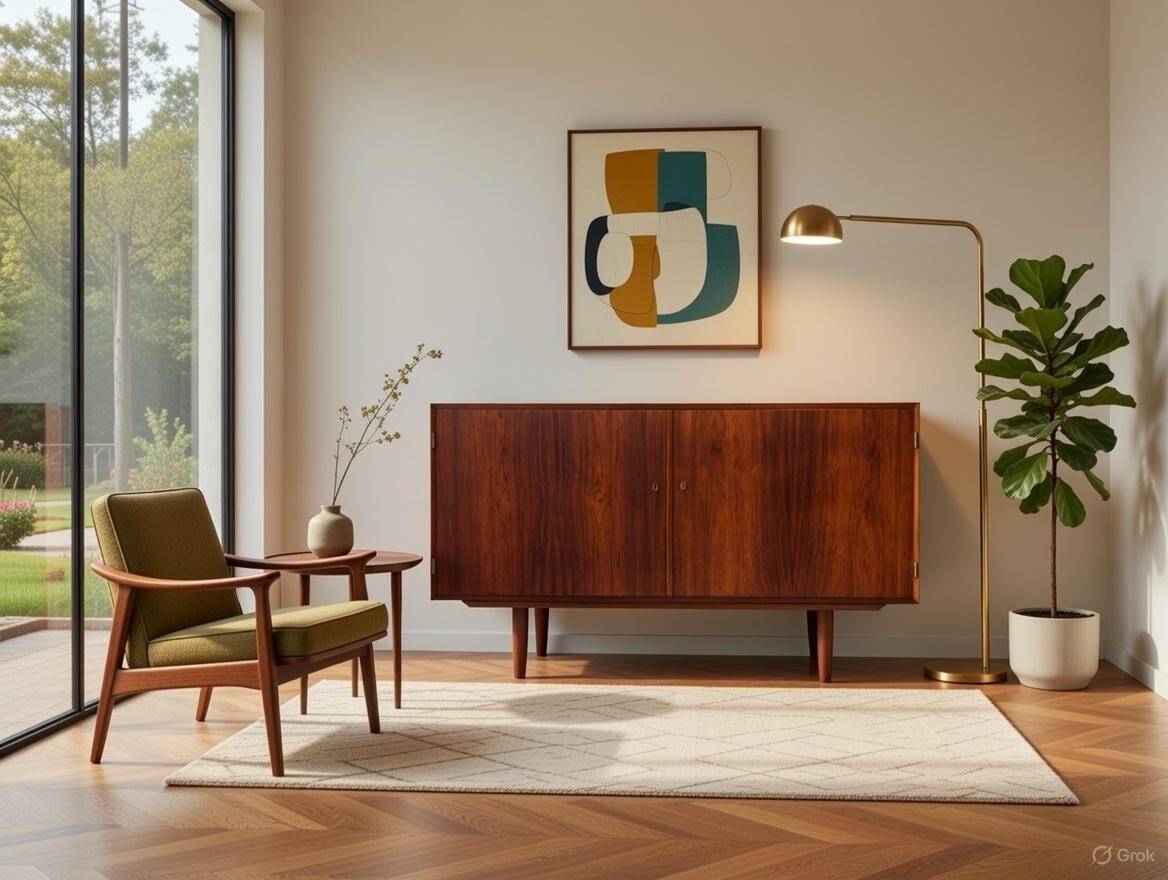 Buffet en palissandre par Gunni Omann, Danemark, années 1960.