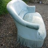 Banquette crapaud bleue