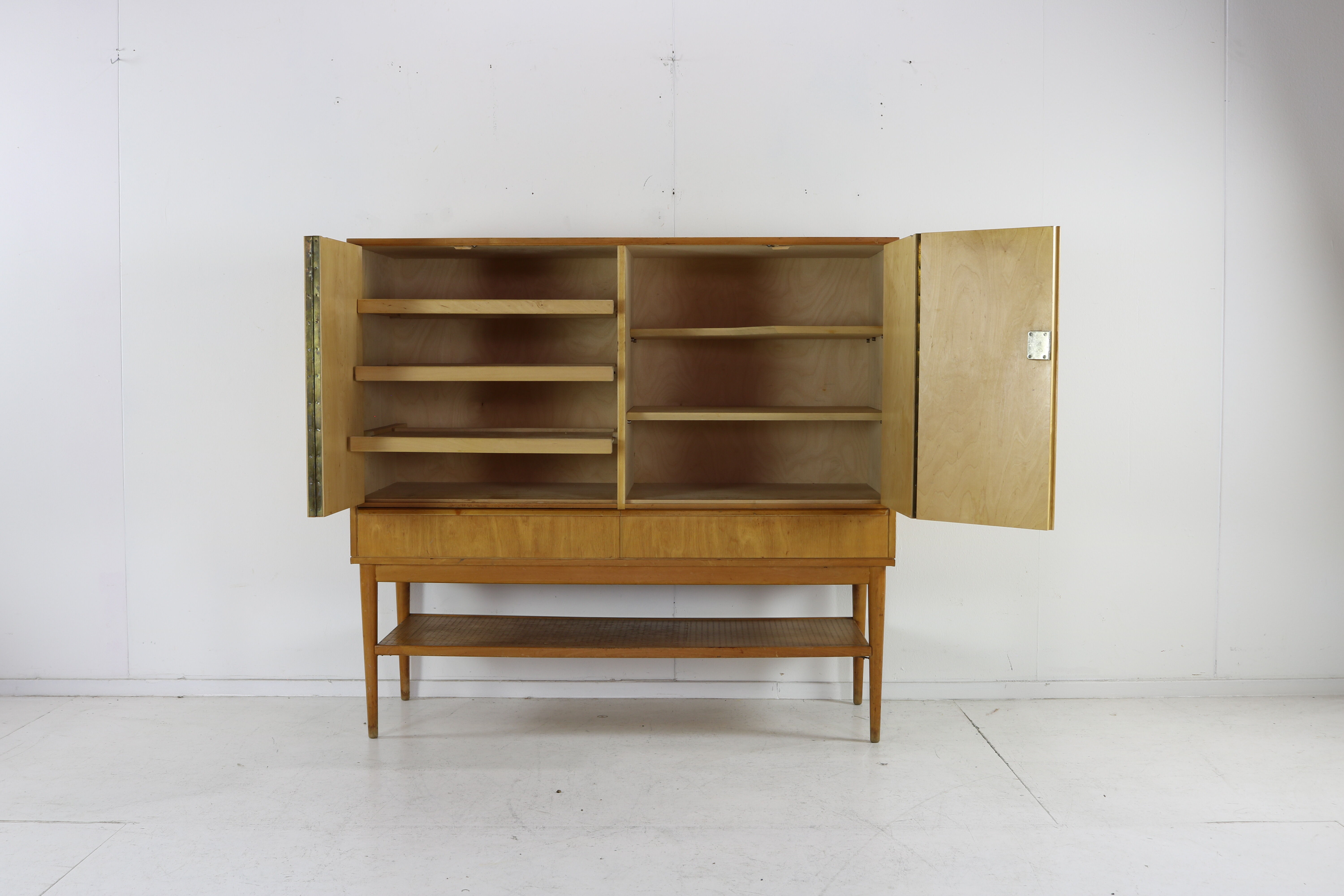 Dutch design birchwood cupboard cabinet for UMS Pastoe by Cees Braakman
