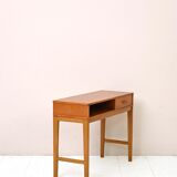 Vintage teak console with drawer