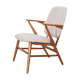 Fauteuil vintage scandinave en bois 1950