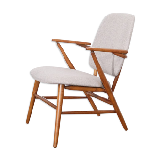 Vintage Scandinavian wooden armchair 1950