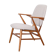 Fauteuil vintage scandinave en bois 1950