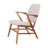 Vintage Scandinavian wooden armchair 1950