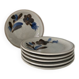 Assiettes en grès emaillé
