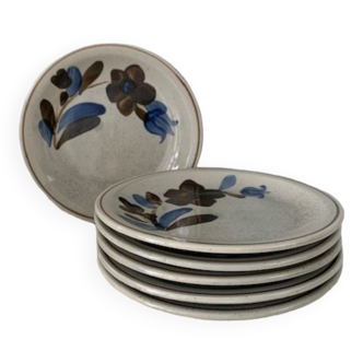 Enamelled stoneware plates