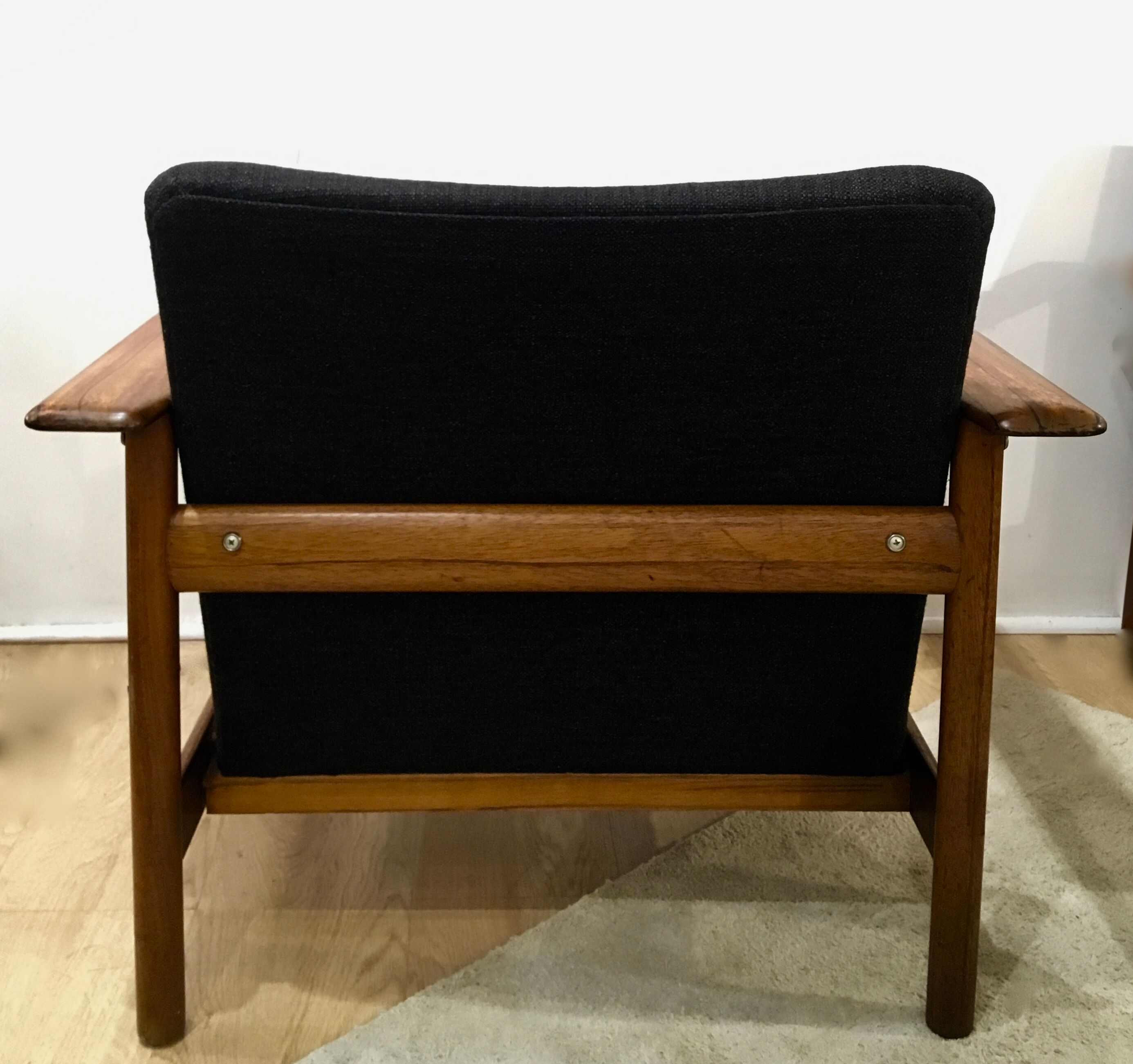 Hugues Steiner 1960 rosewood armchairs