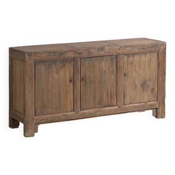 Antique oriental sideboard with three doors (circa 1900)
