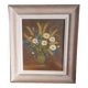 Old oil painting, bouquet of flowers