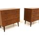Set de 2 commodes scandinave en teck, Suède, 1950