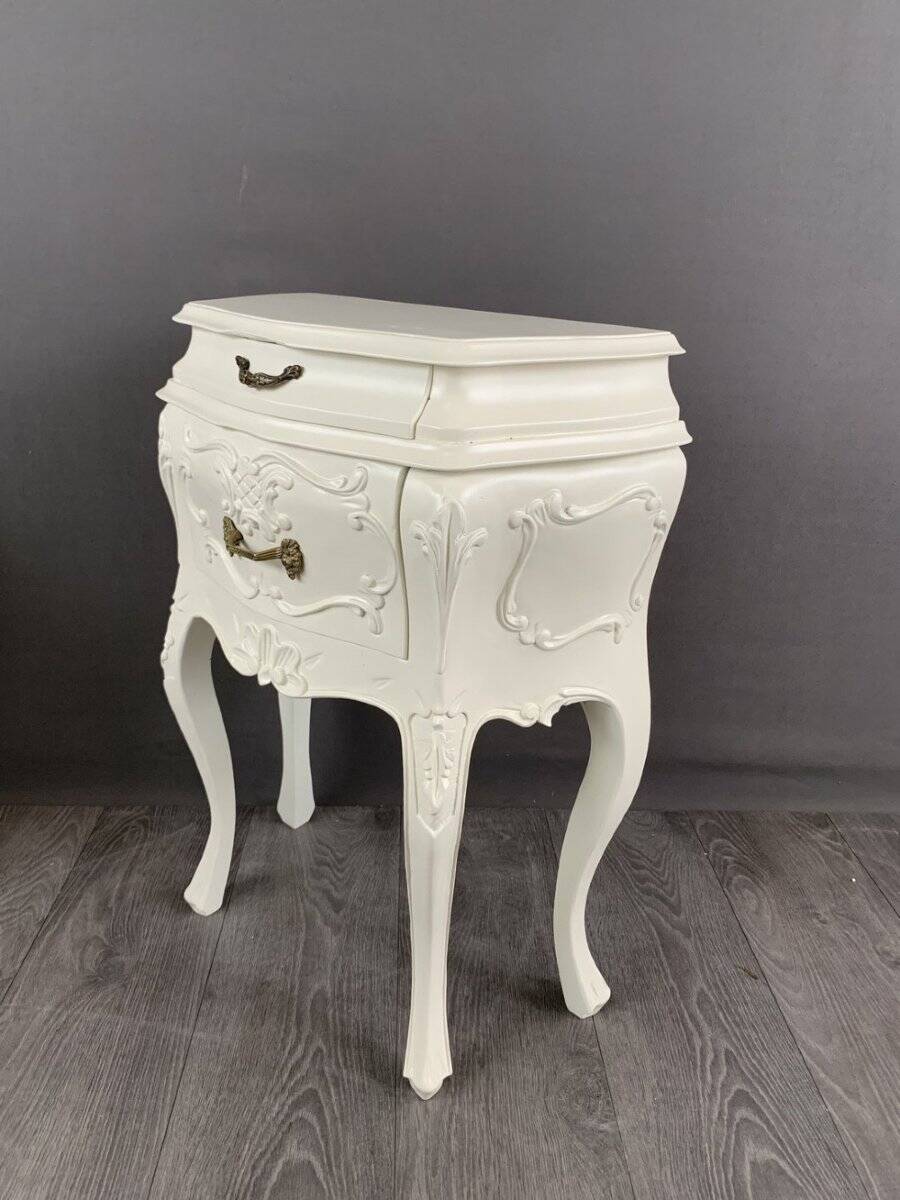 Louis XV Style Bedroom Set, Chest of Drawers and Two Bedside Tables, 20th Century