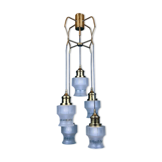 Mid-century glass cascade chandelier, Italy, 1970s.